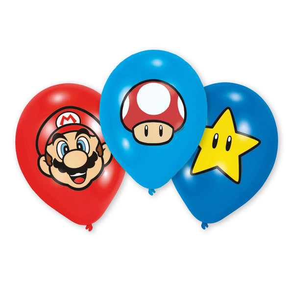 Motivballons „Super Mario" Latexballons Hey Party