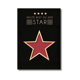 Musikkarte "Star" Roter Teppich -hey-Party.de- Musikkarten -#Variante_