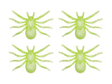 Leuchtende Spinnen Groß, 4 Stück, je ca. 10 x 6,5 cm