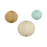 Papierlampions Set Hellblau-Braun-Creme -hey-Party.de- Lampions -#Variante_