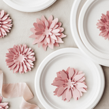 Papierdekoration Blumen Rosa -hey-Party.de- Tischdekoration -#Variante_