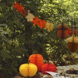 Papiergirlande Herbstblätter