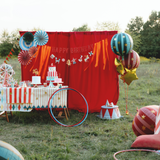 Papiertischdecke Zirkus Rauten -hey-Party.de- Tischdecken -#Variante_
