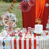 Papiertischdecke Zirkus Linien & Sterne -hey-Party.de- Tischdecken -#Variante_