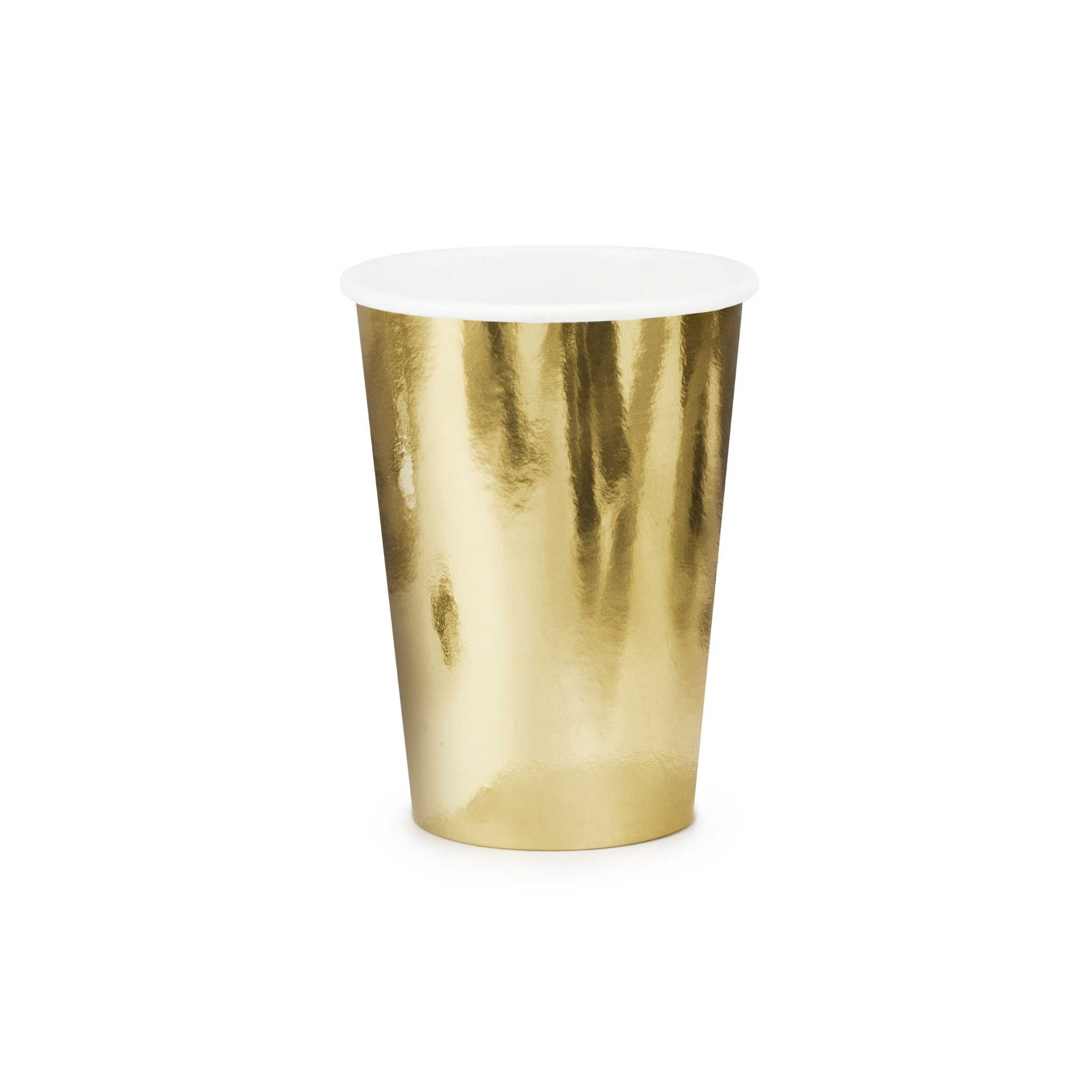 Pappbecher Gold -hey-Party.de- Pappbecher -#Variante_