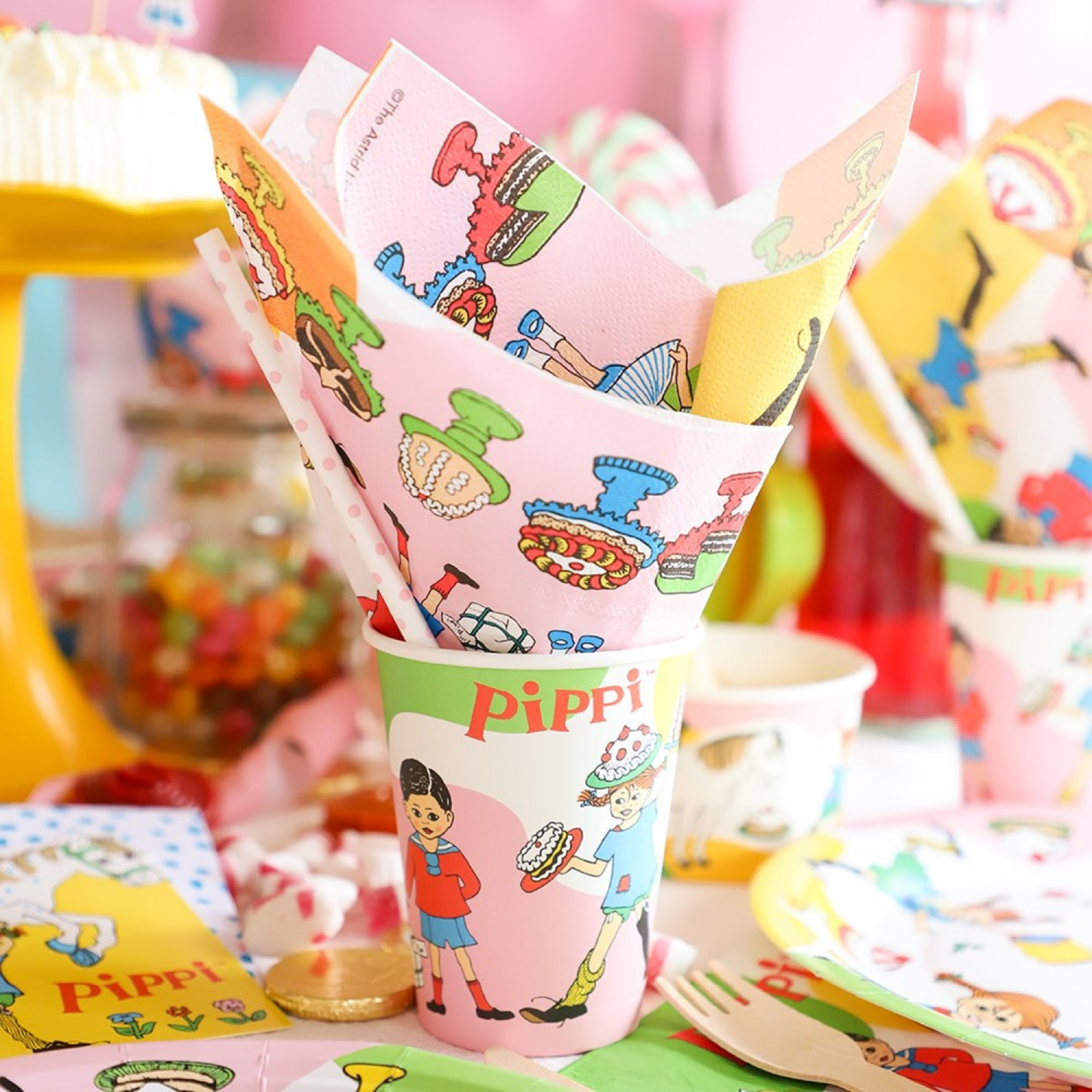 Pappbecher Pippi Langstrumpf -hey-Party.de- Pappbecher -#Variante_
