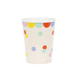 Pappbecher Konfetti Bunt, 220 ml