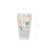 Pappbecher Streifen Bunt, 400 ml