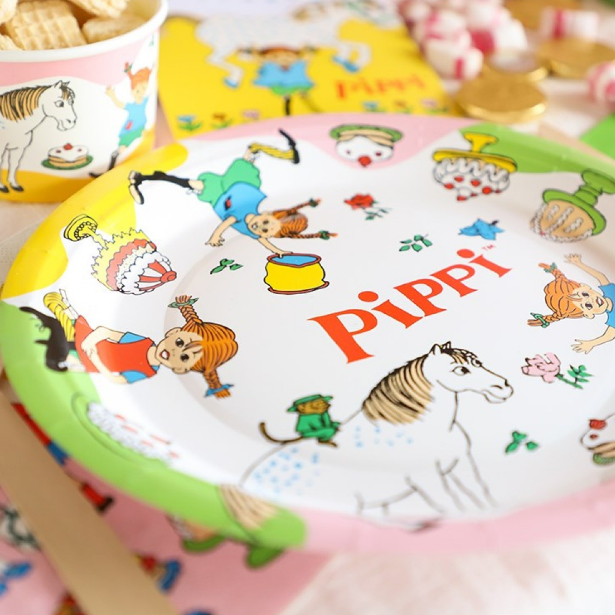 Pappteller Pippi Langstrumpf -hey-Party.de- Pappteller -#Variante_