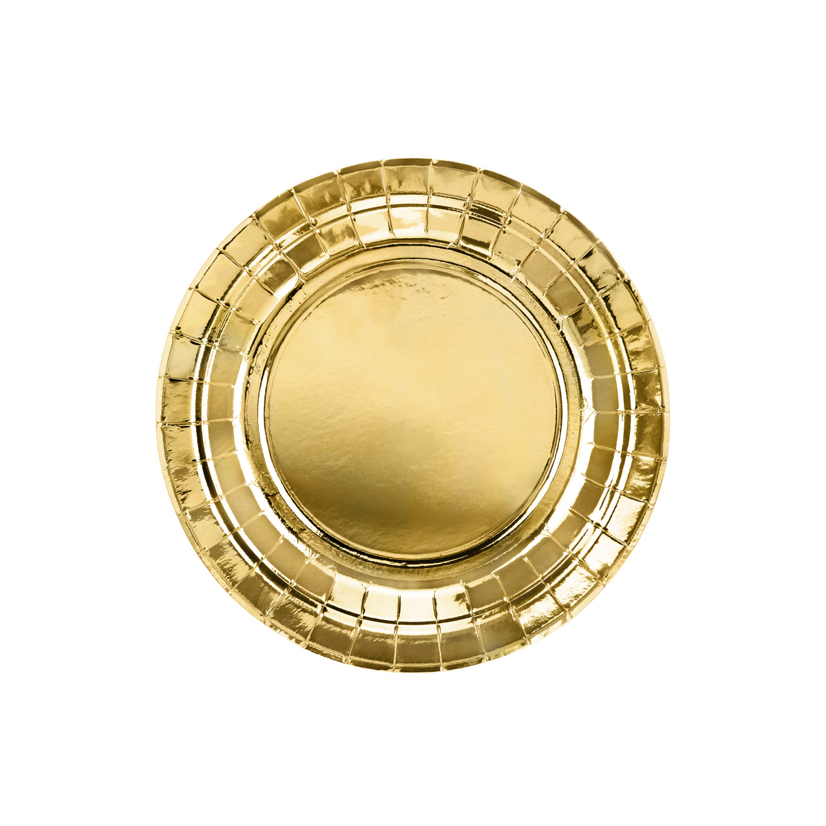 Pappteller Klein Gold