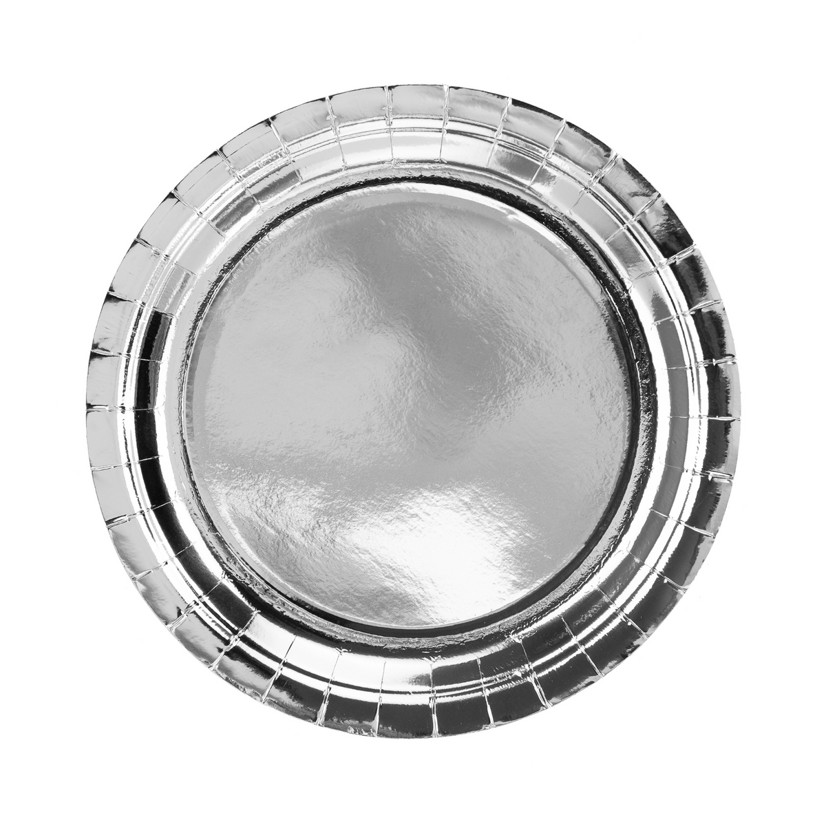 Pappteller Groß Silber
