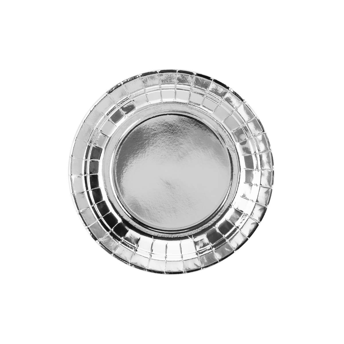 Pappteller Klein Silber