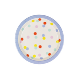 Pappteller Konfetti Bunt, 23 cm