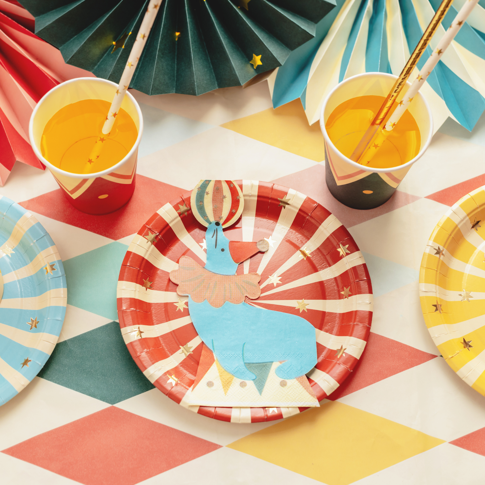 Pappteller Zirkus -hey-Party.de- Pappteller -#Variante_