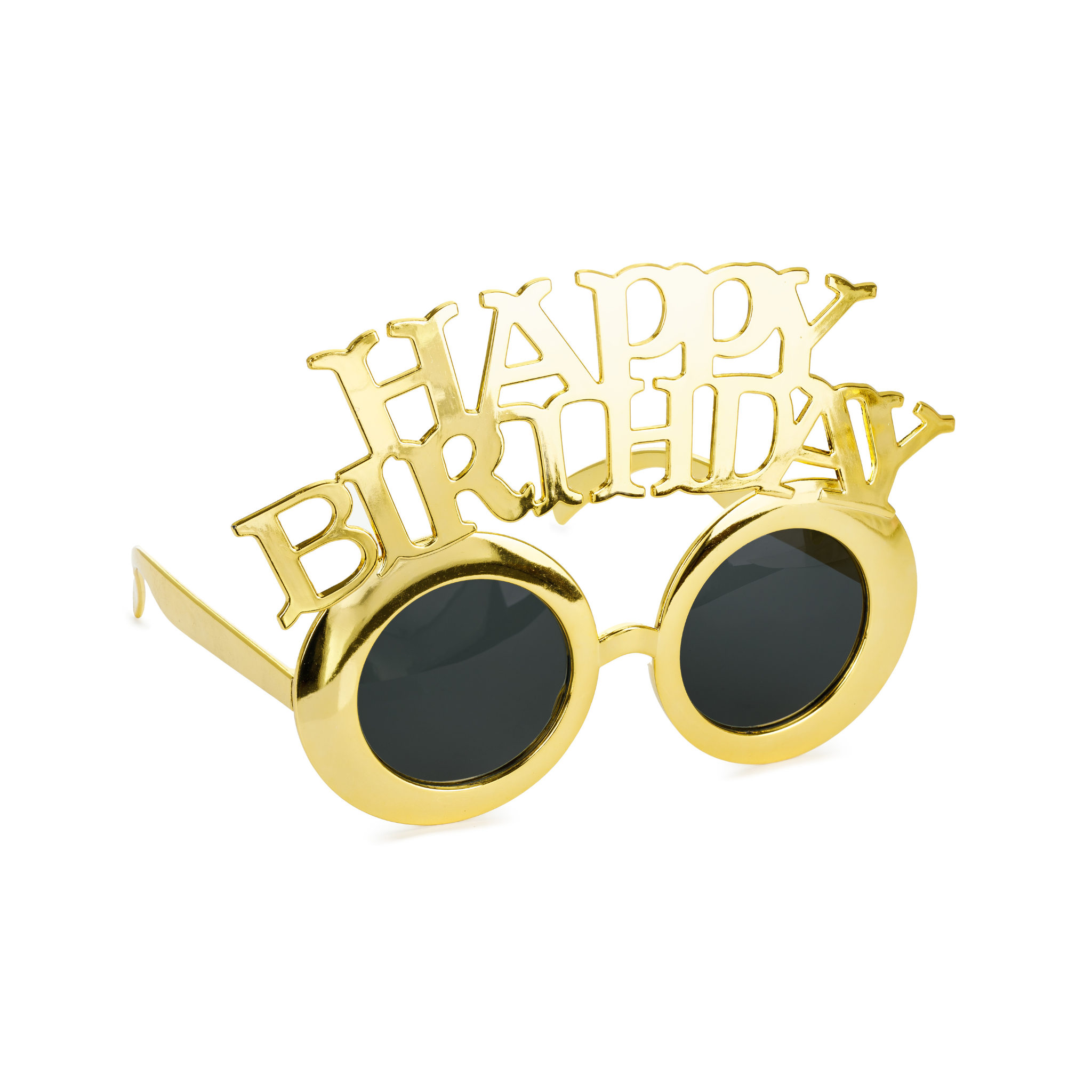 Party-Brille "Happy Birthday" Gold -hey-Party.de- Brillen -#Variante_