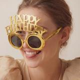 Party-Brille "Happy Birthday" Gold -hey-Party.de- Brillen -#Variante_