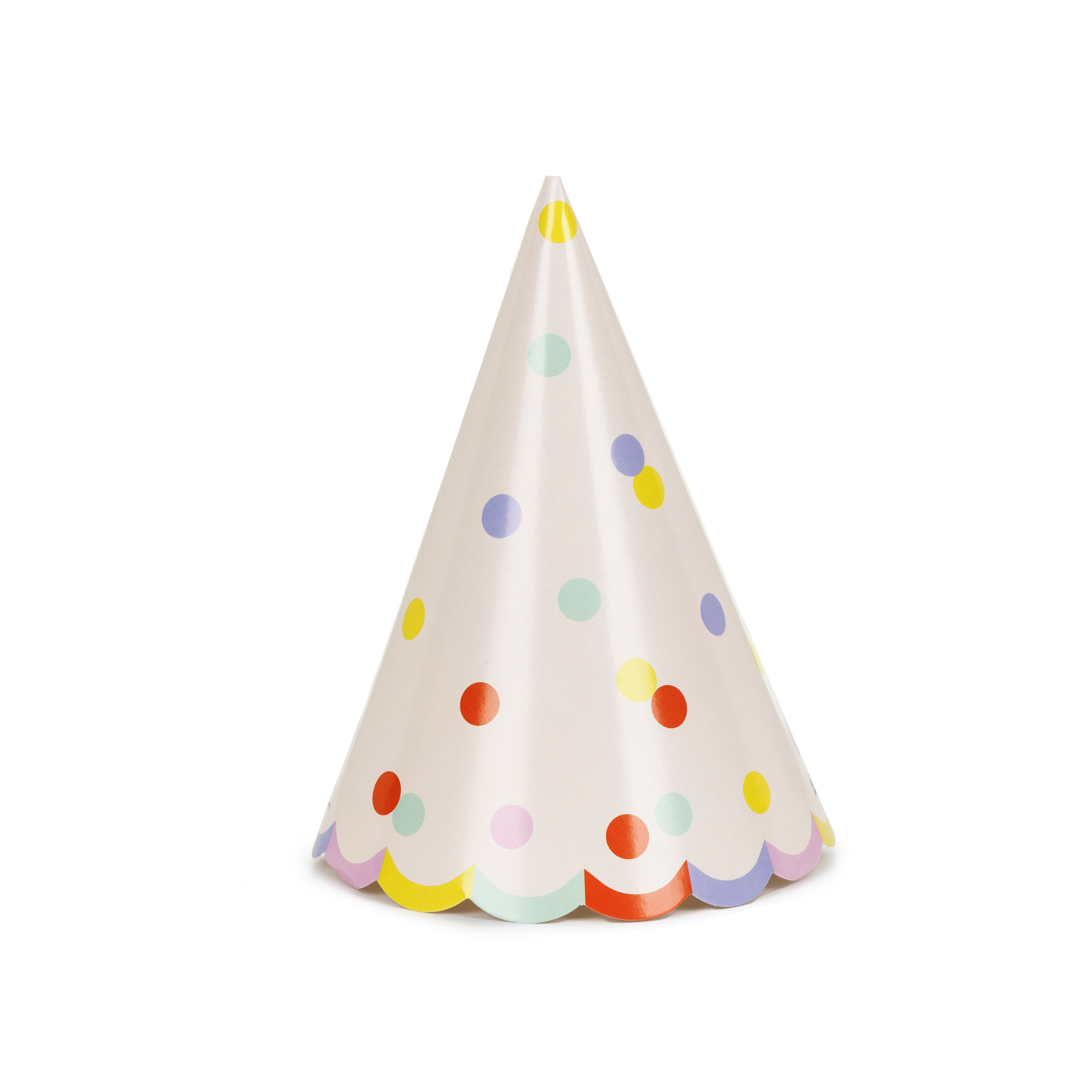 Partyhütchen Konfetti Bunt, 16 cm