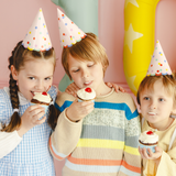 Partyhütchen Konfetti Bunt, 16 cm