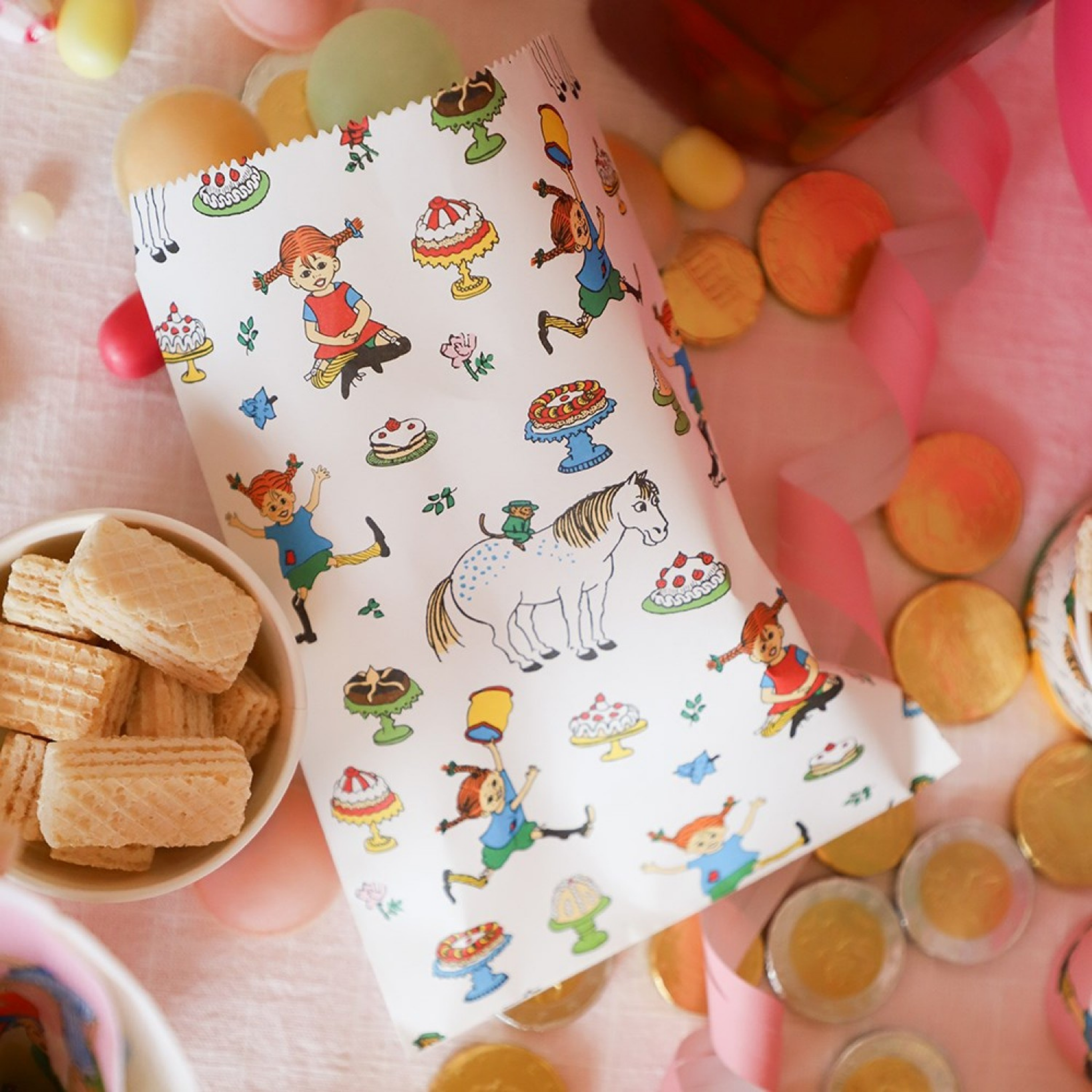 Partytüten Pippi Langstrumpf -hey-Party.de- Geschenktütchen -#Variante_