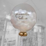 Weddingballon Standesamtballon mit Herzen und Helium -hey-Party.de- -#Variante_