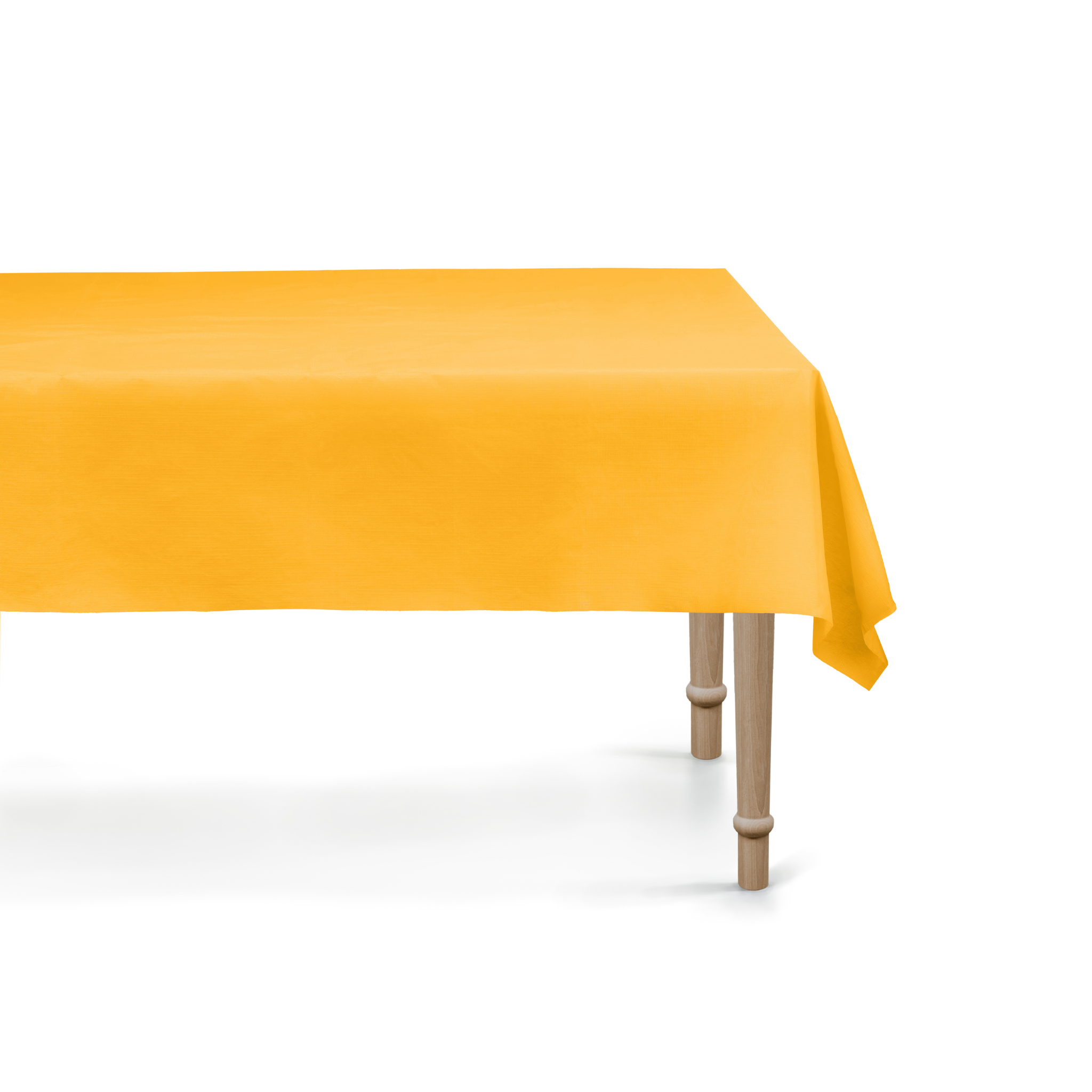 Plastik-Tischdecke Hellorange -hey-Party.de- Tischdecken -#Variante_