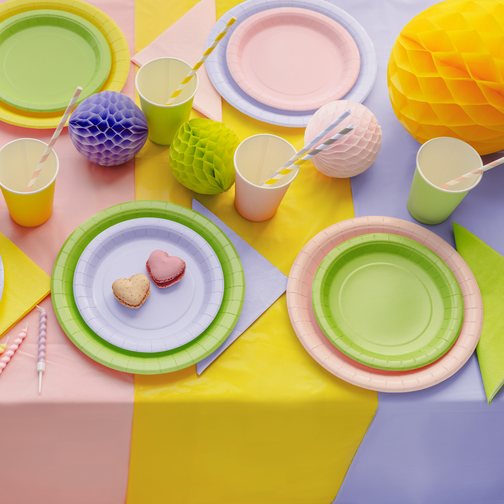 Plastik-Tischdecke Lavendel -hey-Party.de- Tischdecken -#Variante_