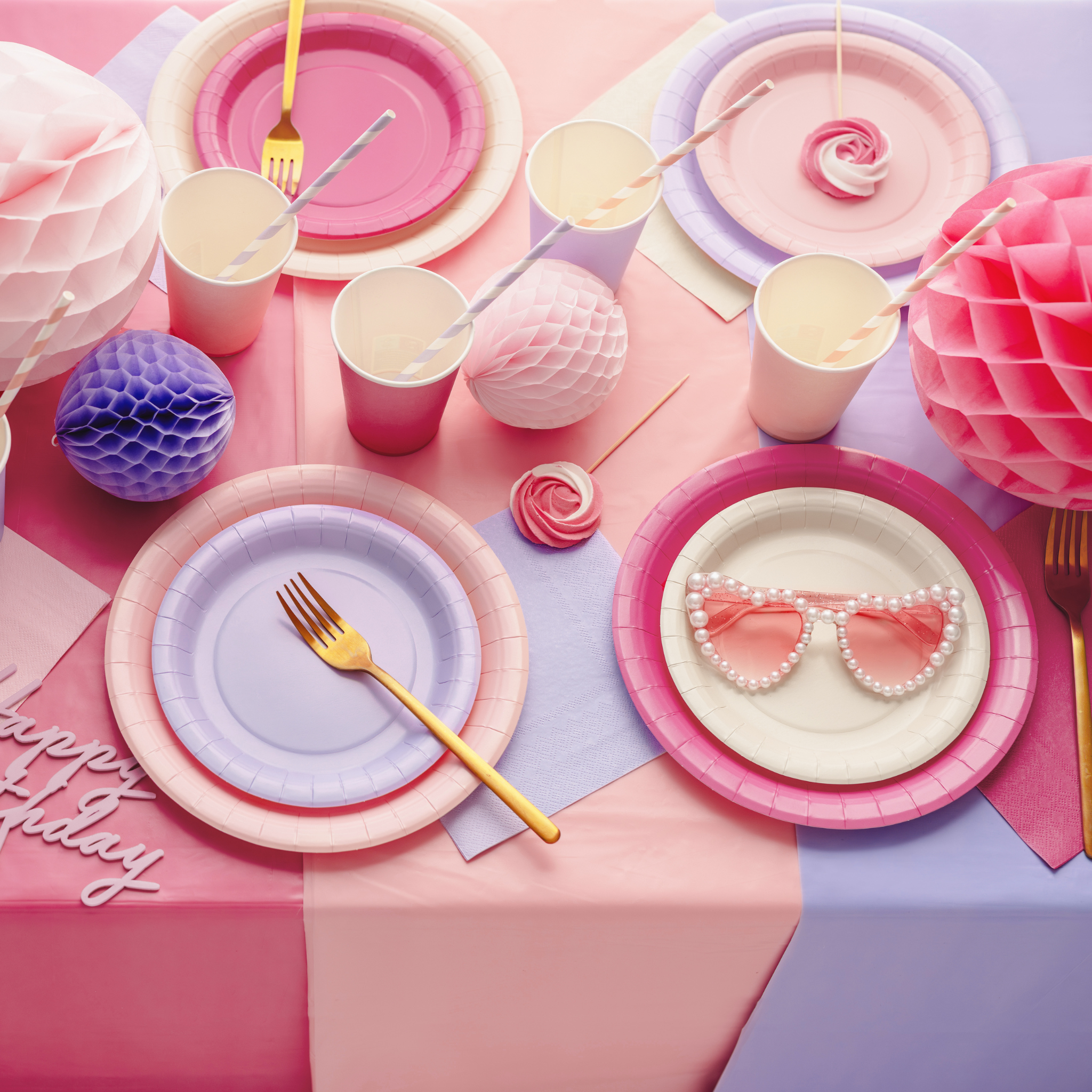 Plastik-Tischdecke Lavendel -hey-Party.de- Tischdecken -#Variante_