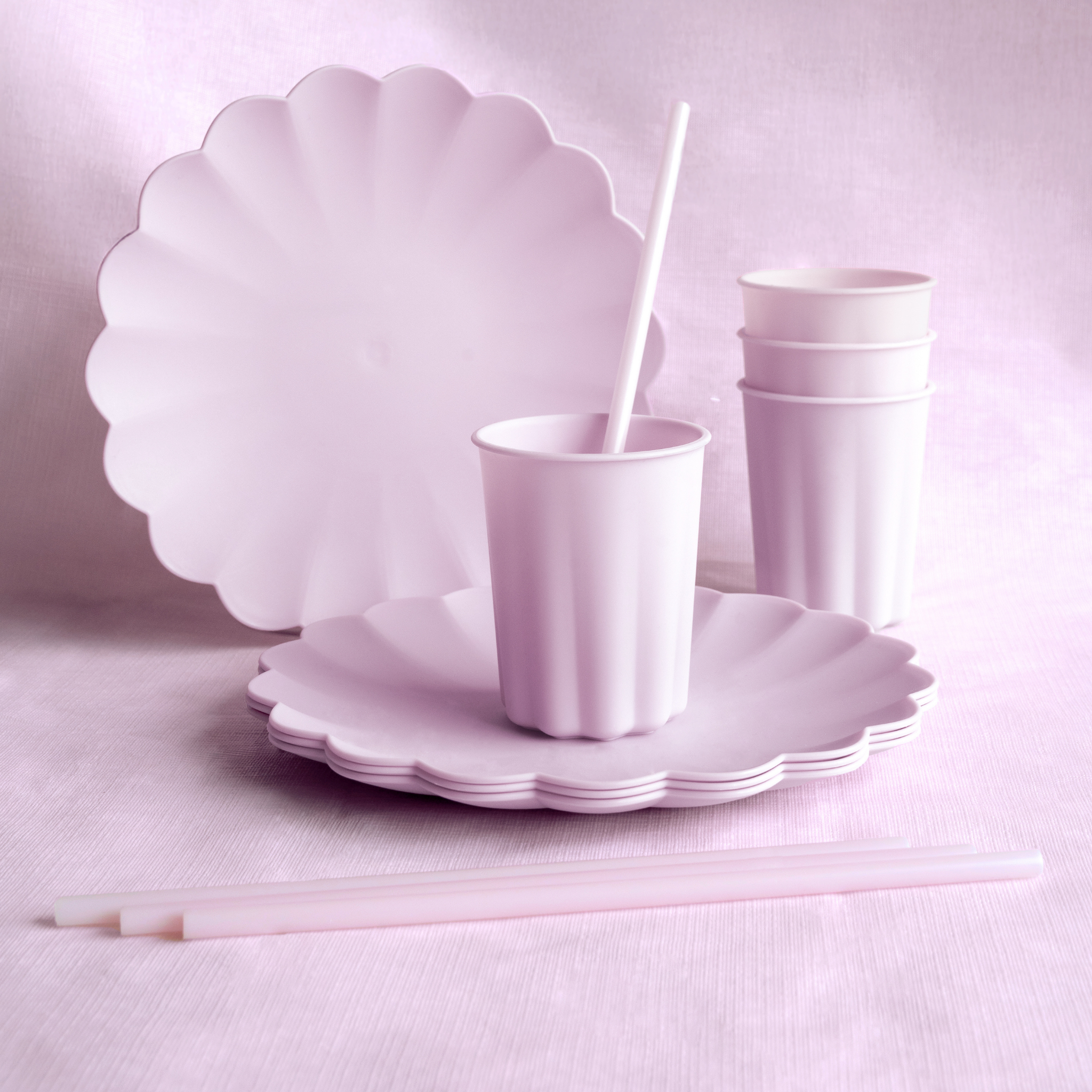 Teller Mehrweg Helllila -hey-Party.de- Teller -#Variante_