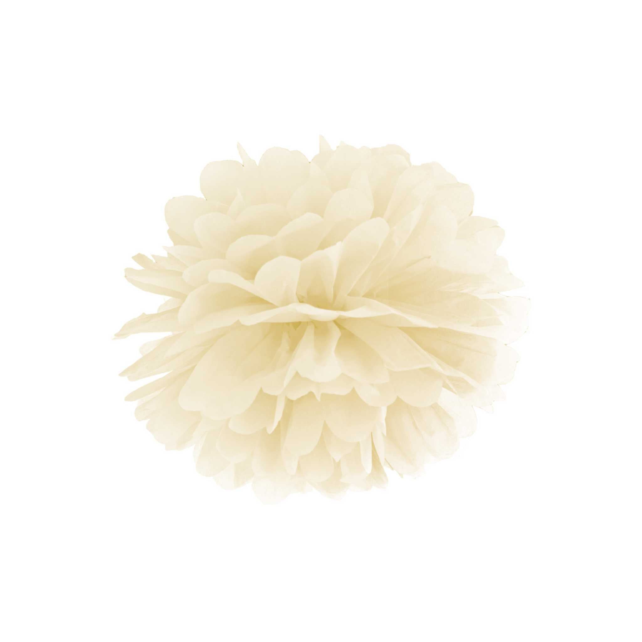 Pompon Creme -hey-Party.de- Pompons -#Variante_ 25 cm