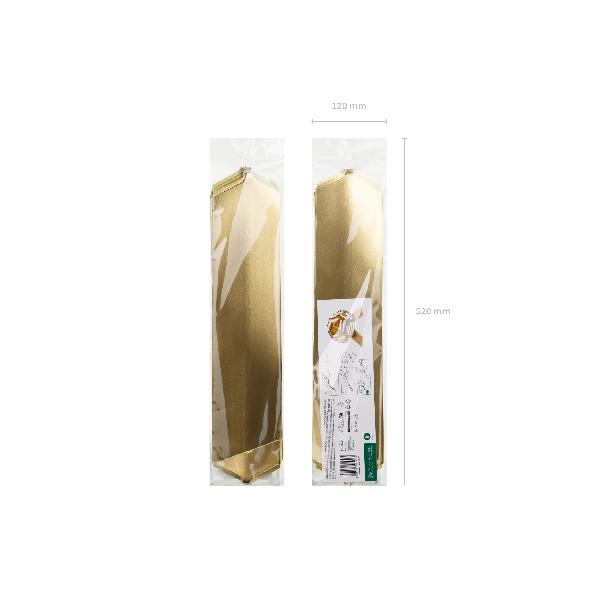 DIY-Dekoschleife Gold XXL Pull-Bow -hey-Party.de- Schleifen -#Variante_