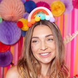 Regenbogen-Haarreif Bunt -hey-Party.de- Haarreif -#Variante_