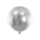 Riesenballon 60 cm Glossy Silber