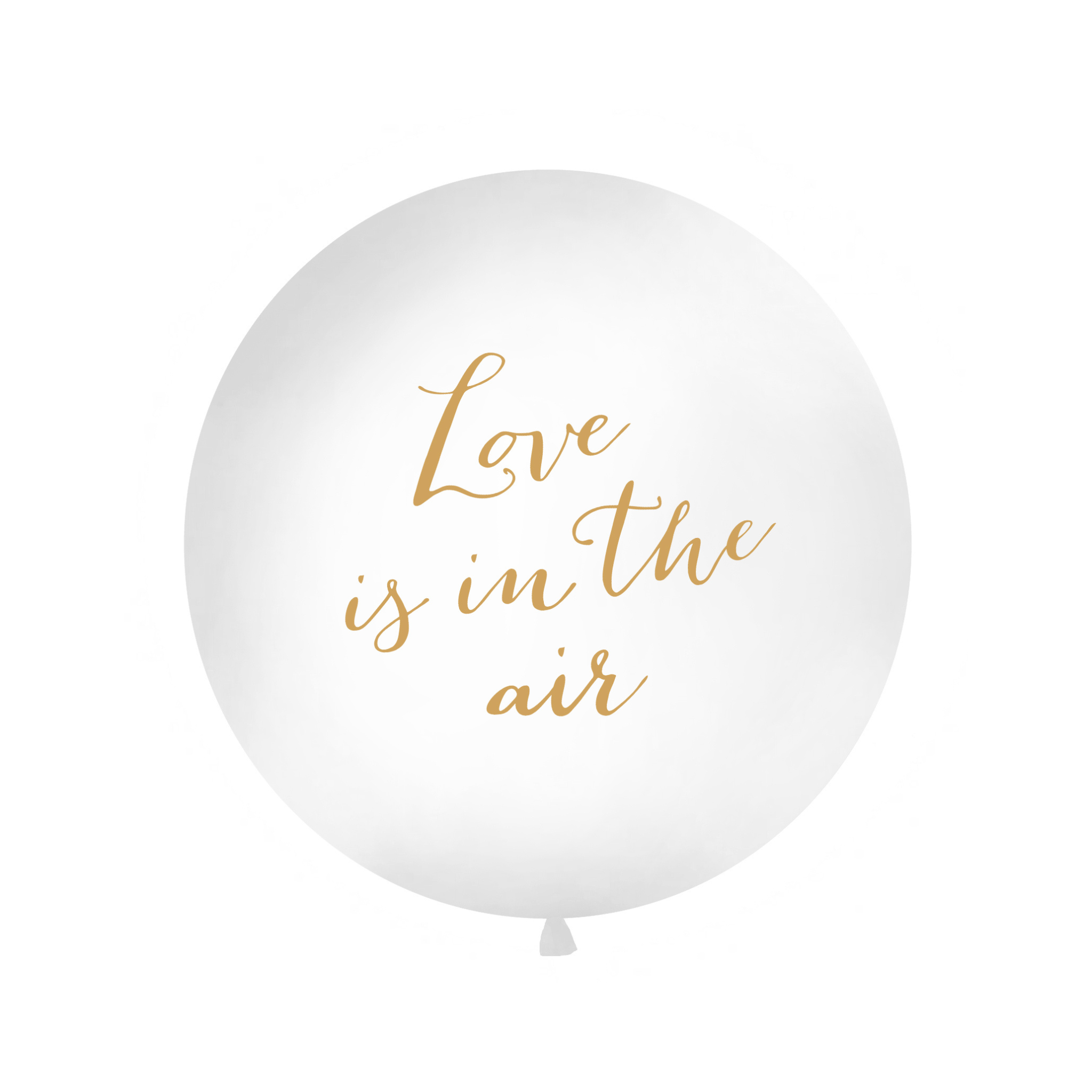 Riesenballon "Love is in the air" Weiß -hey-Party.de- Latexballons -#Variante_