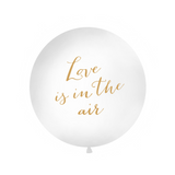 Riesenballon "Love is in the air" Weiß -hey-Party.de- Latexballons -#Variante_