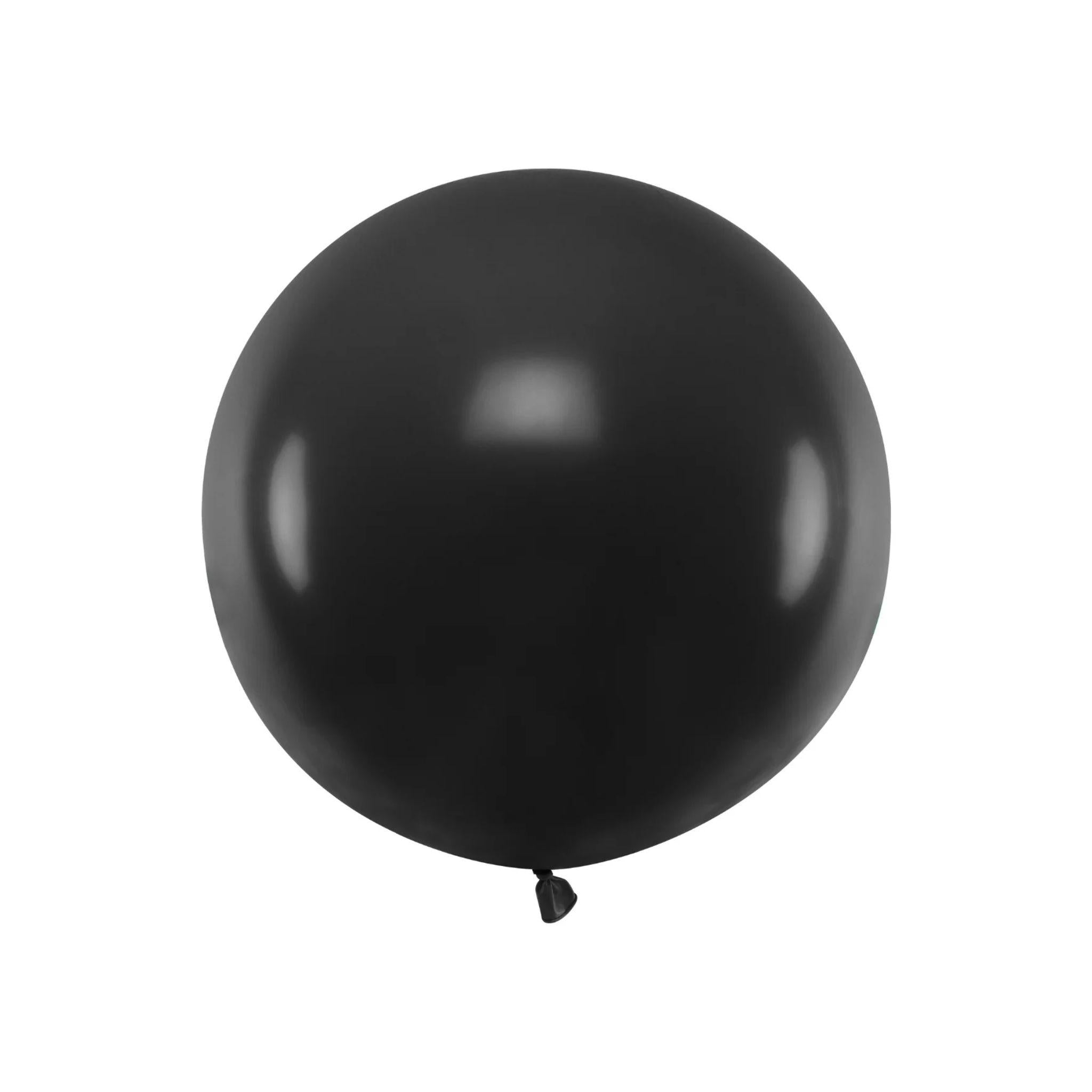 Riesenballon Schwarz -#Variante_60 cm