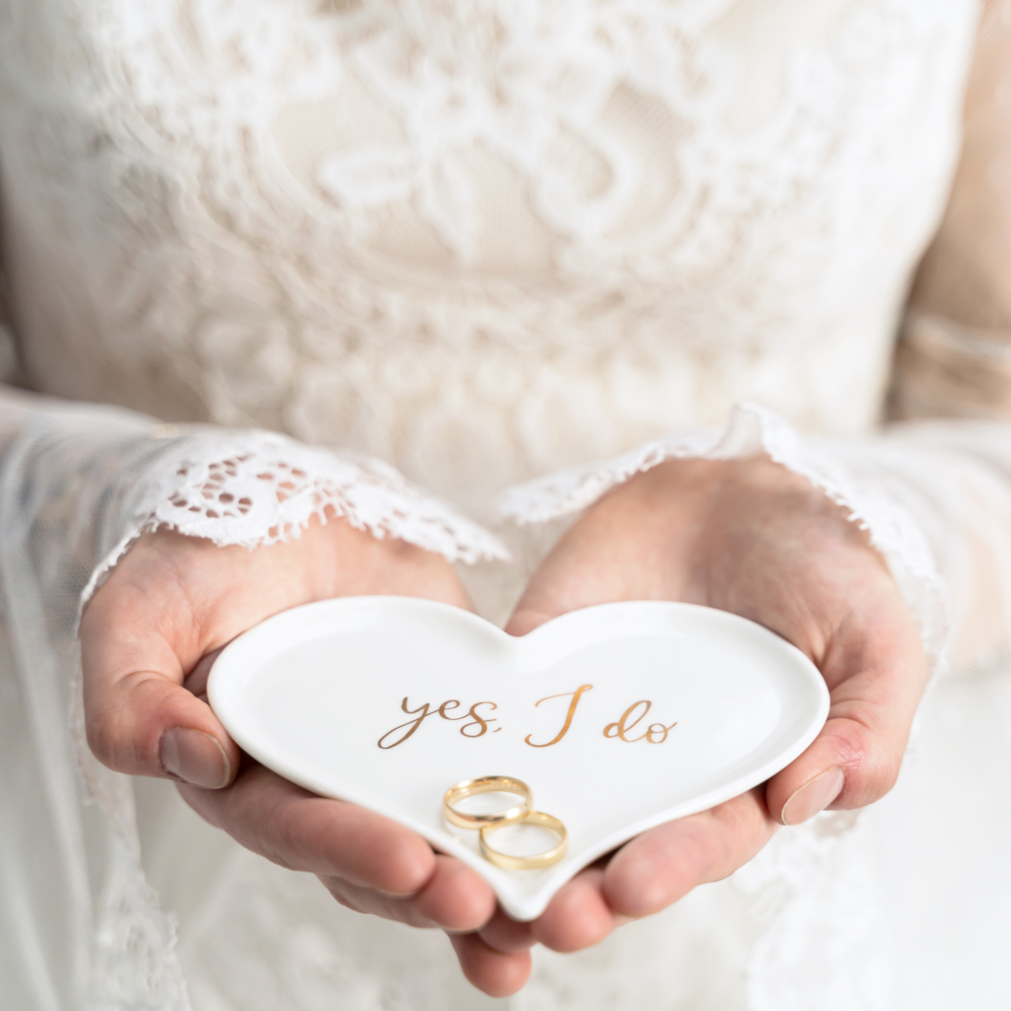 Ringschale Herz Porzelan -hey-Party.de- Accessoires zum Feiern -#Variante_