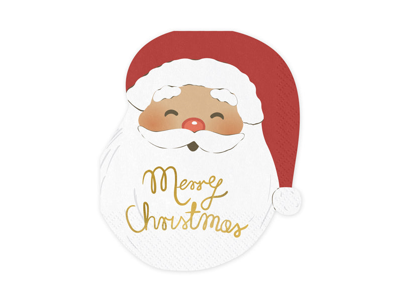 Servietten Weihnachtsmann, Rot