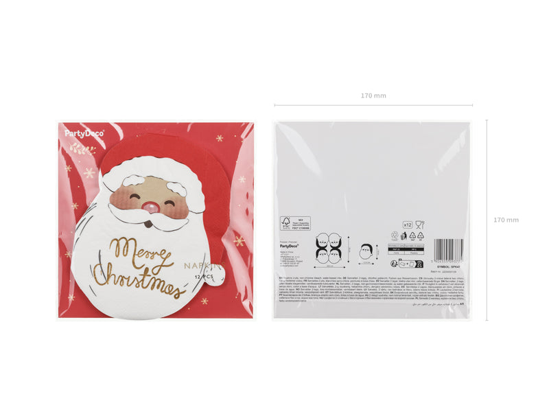 Servietten Weihnachtsmann, Verpackung