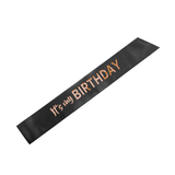 Schärpe "It´s my Birthday" Schwarz -hey-Party.de- Schärpen -#Variante_