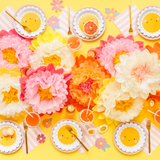 Seidenpapier Blumen Creme -hey-Party.de- Pompons -#Variante_