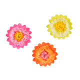 Seidenpapier Blumen Pink-Orange-Gelb -hey-Party.de- Pompons -#Variante_