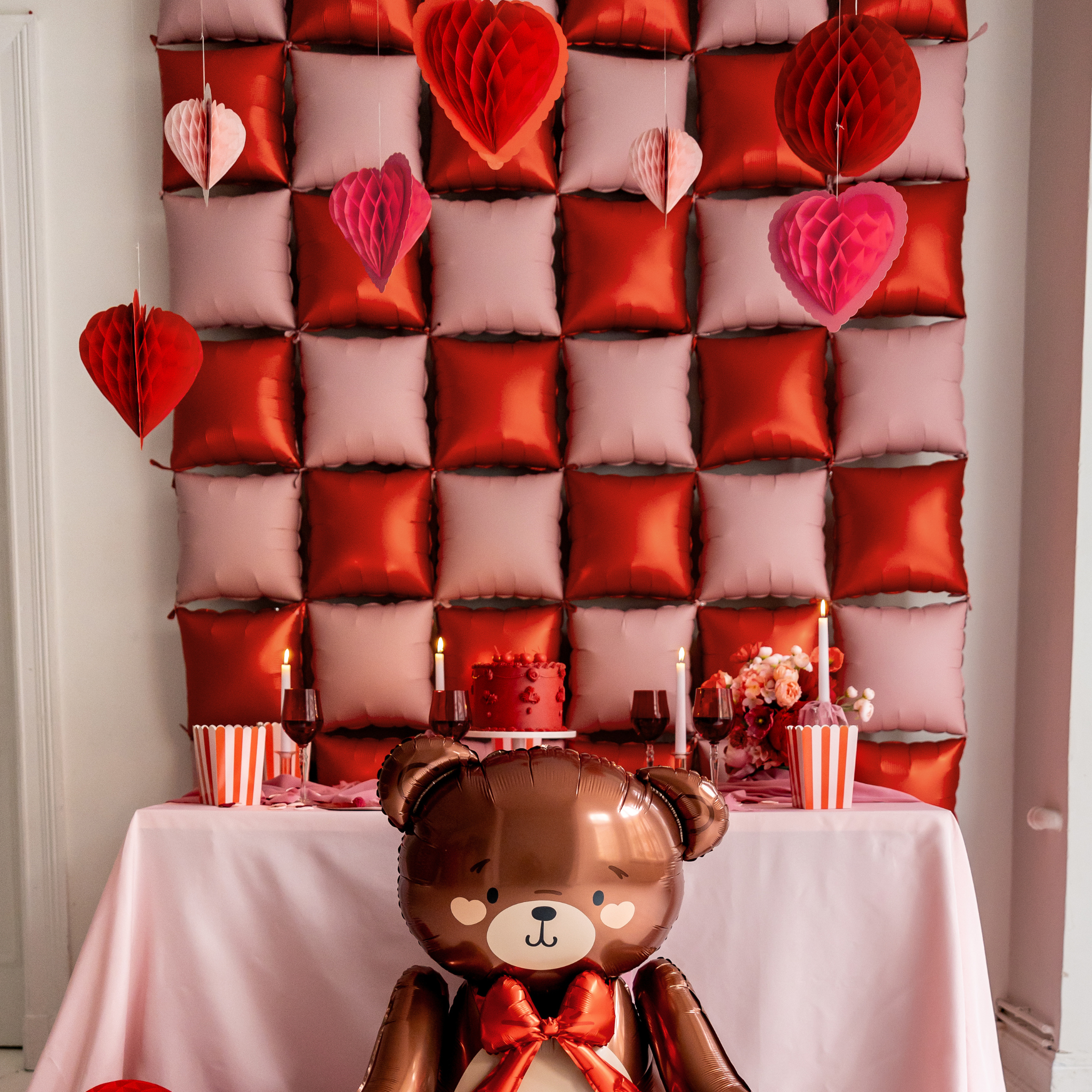 Seidenpapier-Dekoration Herzen