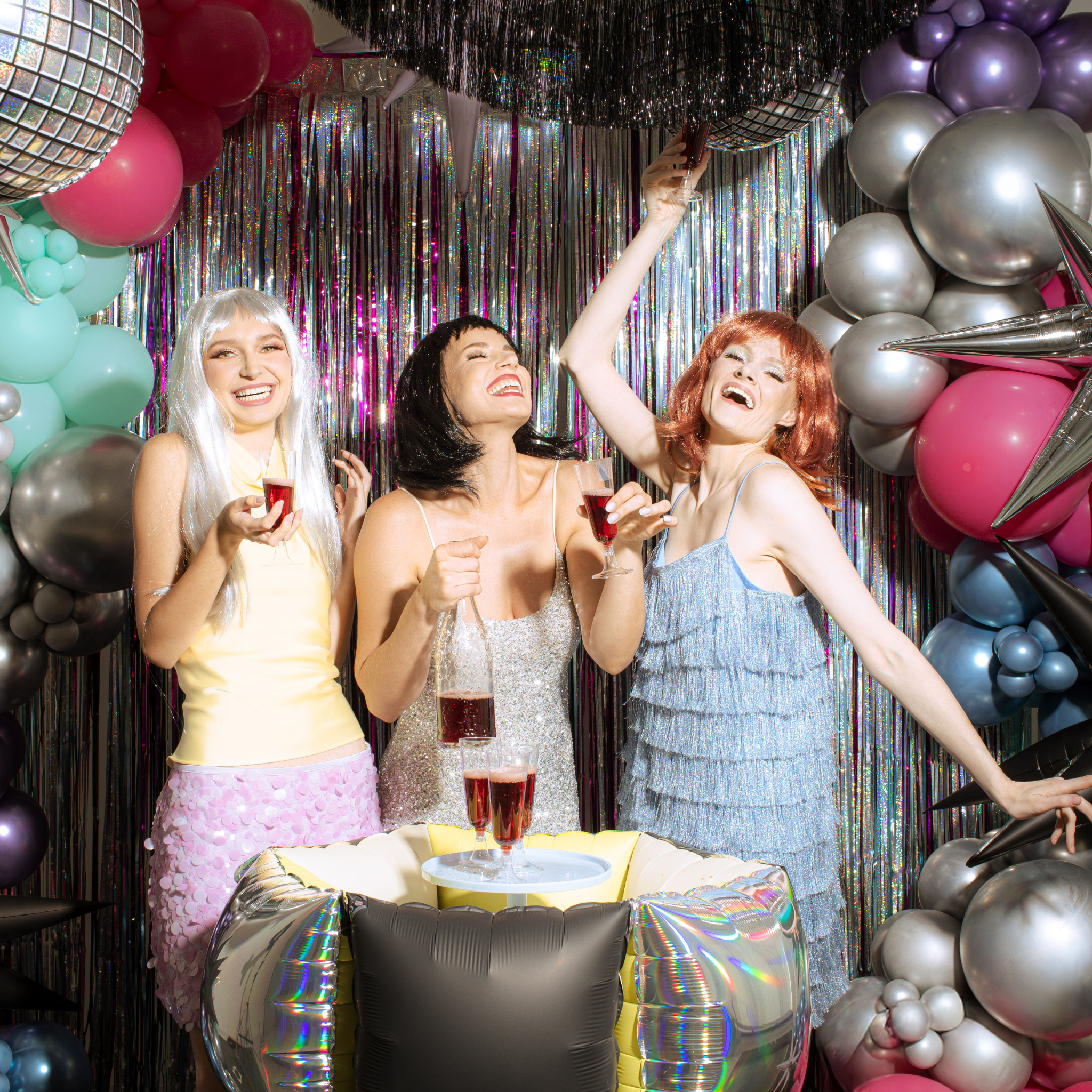 Sektgläser Plastik Transparent -hey-Party.de- Trinkbecher -#Variante_