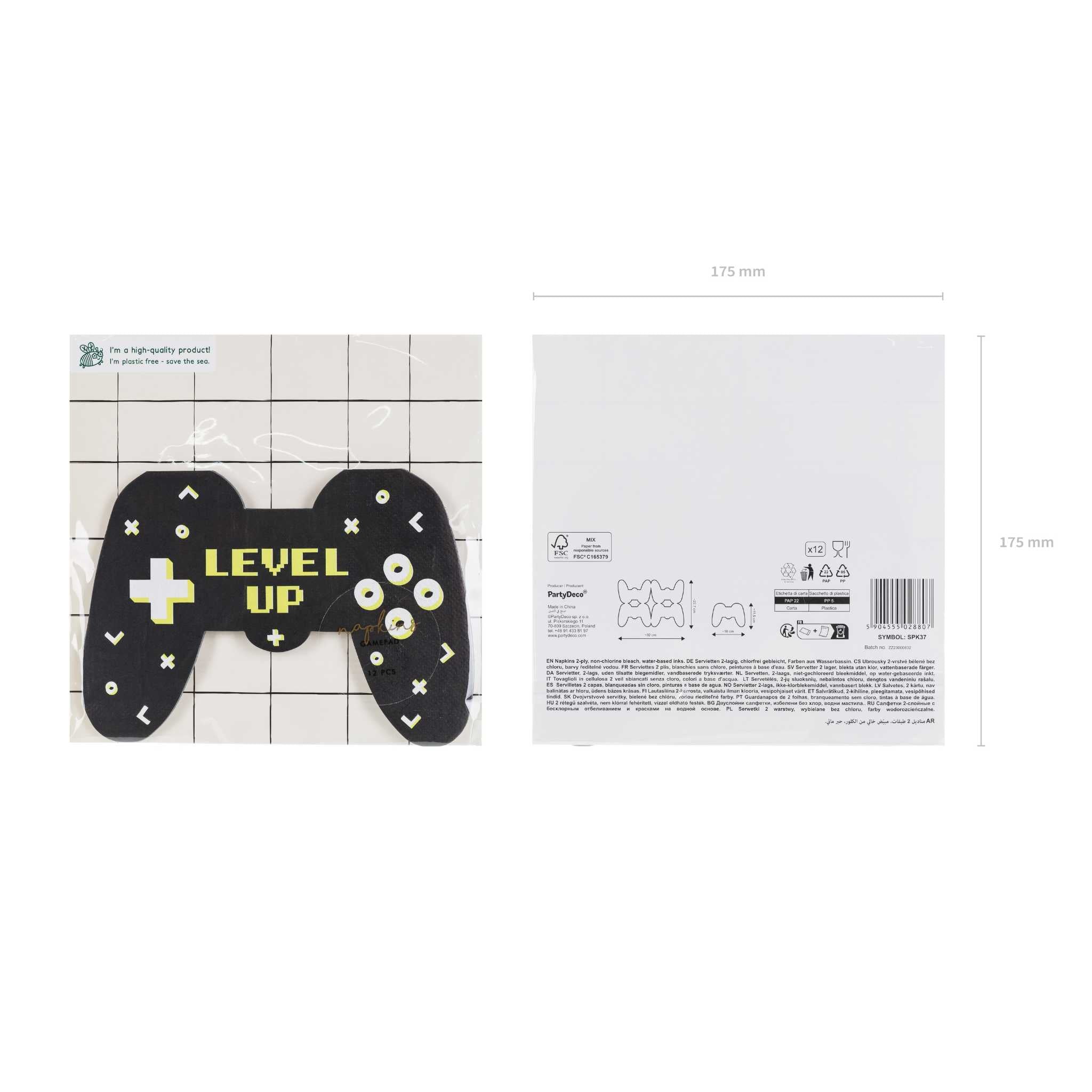 Servietten Gamepad -hey-Party.de- Servietten -#Variante_