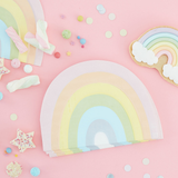 Servietten Regenbogen Pastell -hey-Party.de- Servietten -#Variante_