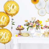 Servietten "30th Birthday" Weiß & Gold -hey-Party.de- Servietten -#Variante_