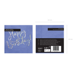 Servietten "Happy Birthday" Blau & Irisierend -hey-Party.de- Servietten -#Variante_