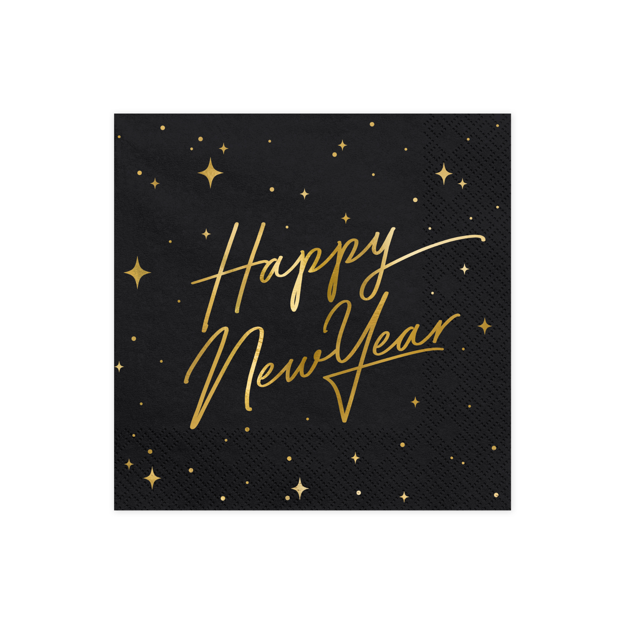 Servietten "Happy New Year" Schwarz -hey-Party.de- Servietten -#Variante_