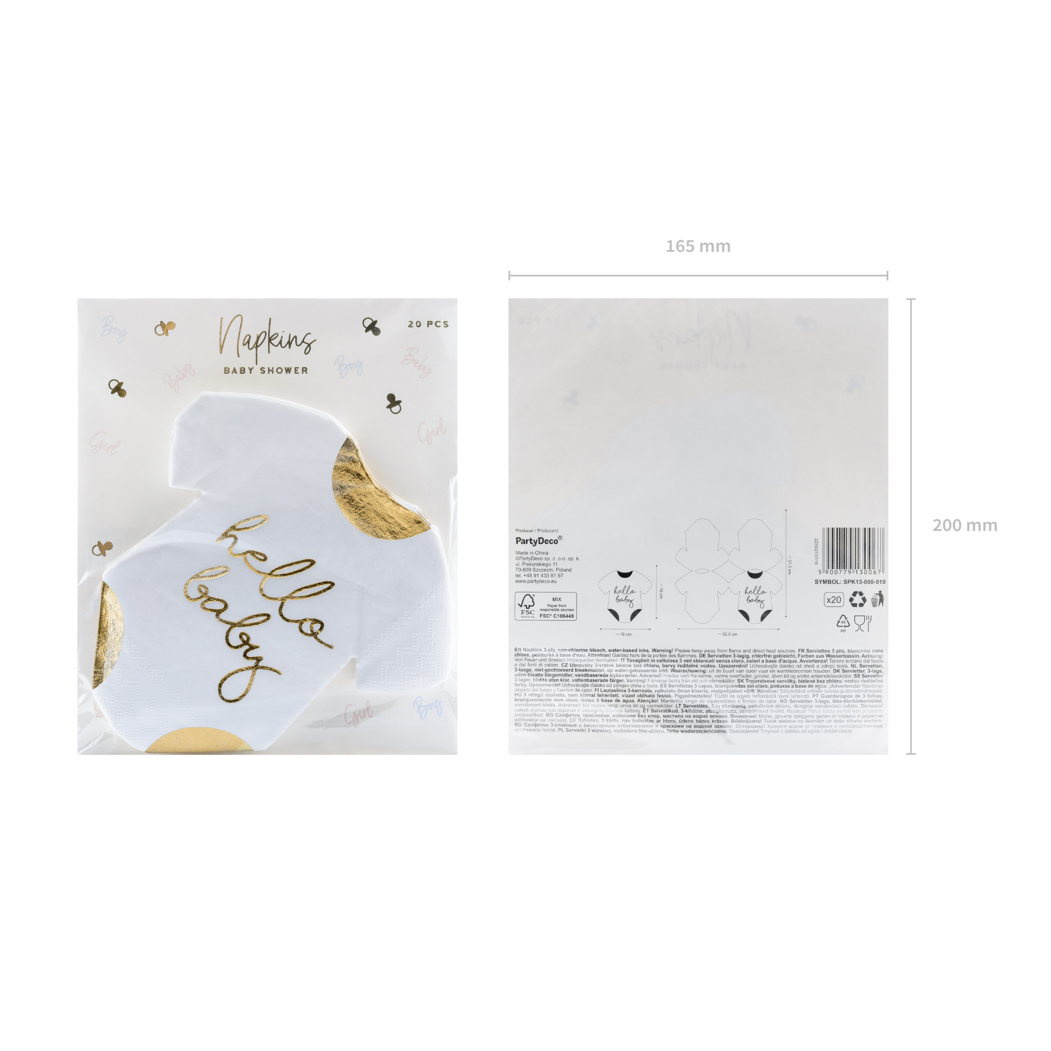 Servietten "Hello baby" -hey-Party.de- Servietten -#Variante_