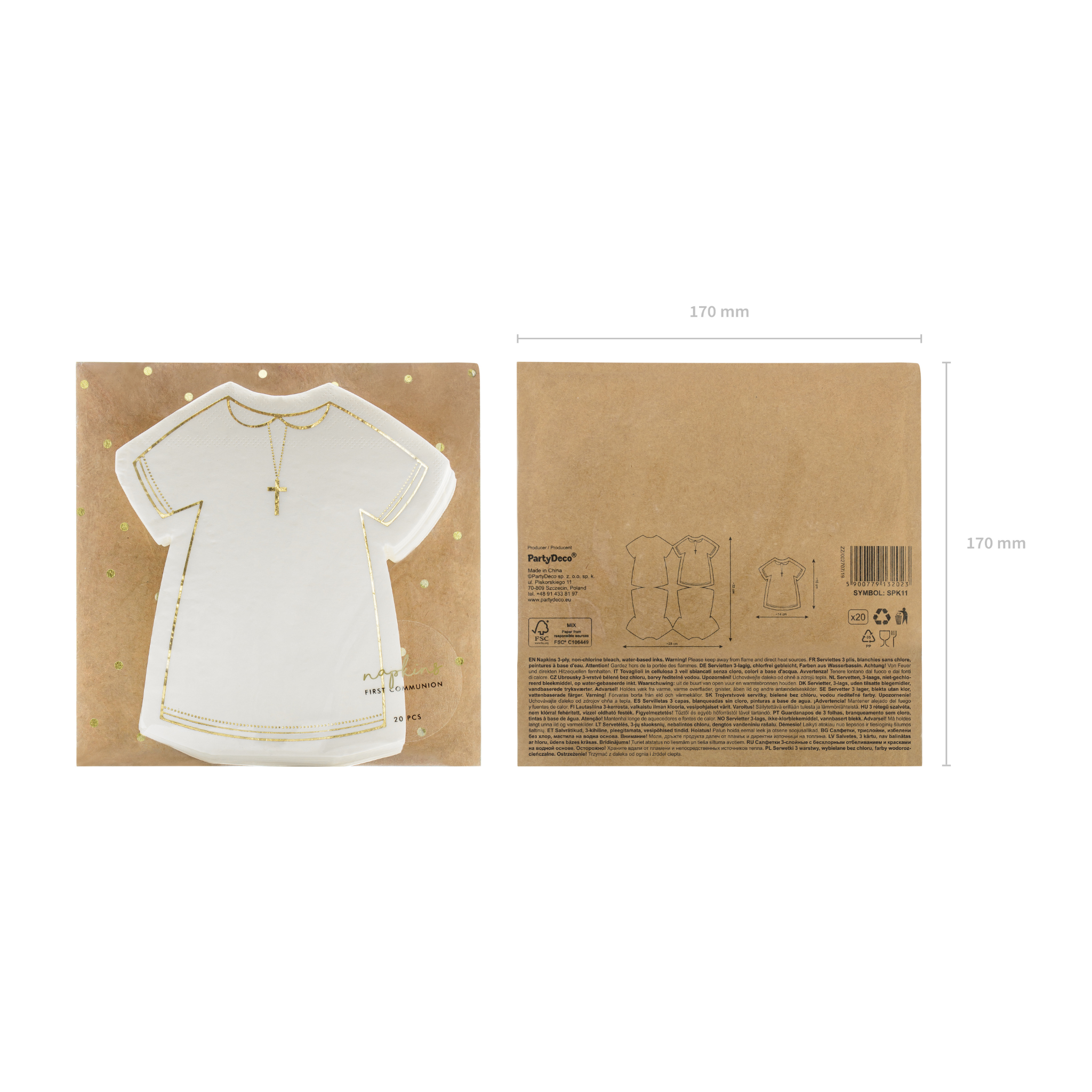 Servietten Hemdchen -hey-Party.de- Servietten -#Variante_